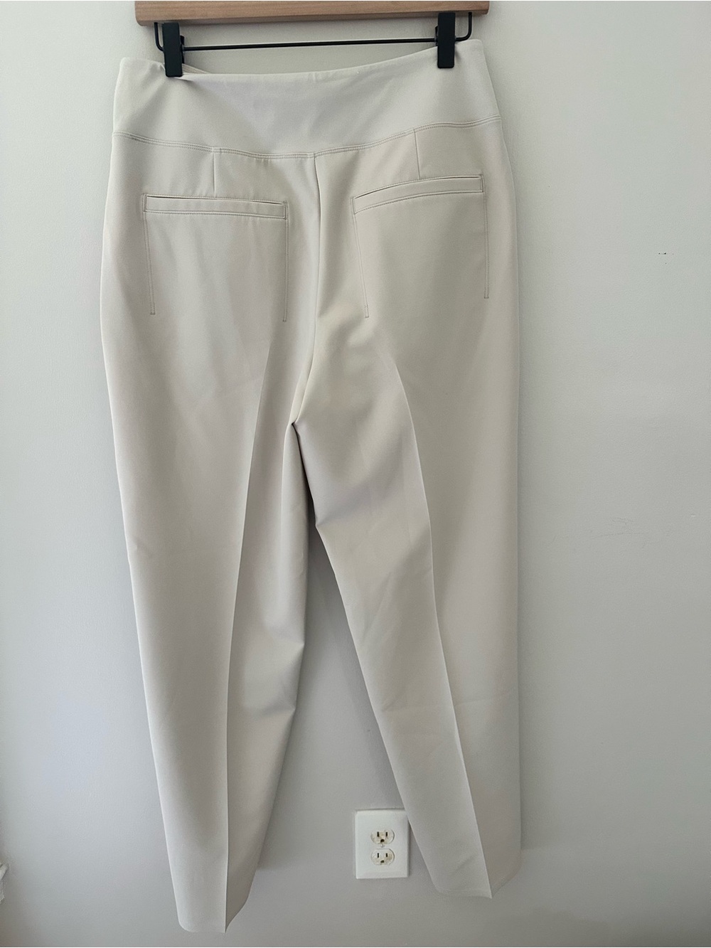 Athleta Endless High Rise Tailored Stretch Cream Dress Pants - Picture 12 of 13